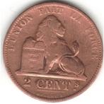 België 2 centimes, 1873 opschrift in het Frans - 'DES BELGES, Postzegels en Munten, Munten | België, Overig, Ophalen of Verzenden