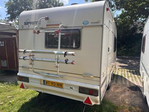 Sprite met voortenten en mover leuke goede caravan, Caravans en Kamperen, Caravans, Particulier, tot en met 2, 750 - 1000 kg, Rondzit
