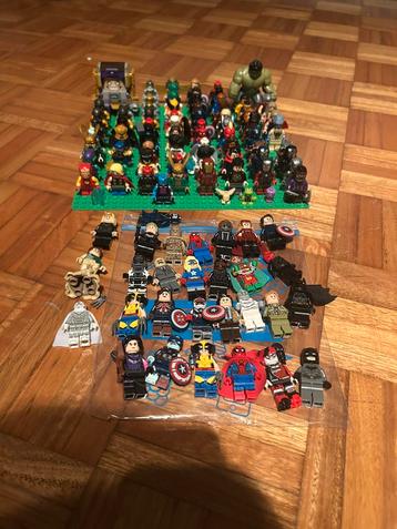 Groot lot lego Marvel ( 106 figuren ) beschikbaar voor biedingen