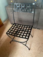 6 metalen eetkamerstoelen (prijs voor de set), Huis en Inrichting, Stoelen, Ophalen, Zo goed als nieuw
