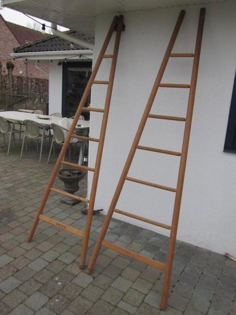 Oude franse fruitladder - plukladder - perfecte staat !, Bricolage & Construction, Échelles & Escaliers, Comme neuf, Échelle, Enlèvement