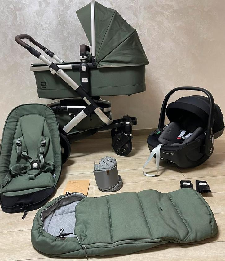 Joolz complète 3-en-1 Joolz Geo 2 Marvellous Green, Enfants & Bébés, Jumeaux & Naissances multiples, Comme neuf, Poussette ou Buggy