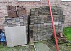 ±40 m² kasseien beton getrommeld ±14,5 x 14,5 x 4,5 cm, Tuin en Terras, Ophalen, Gebruikt, Klinkers, 10 m² of meer