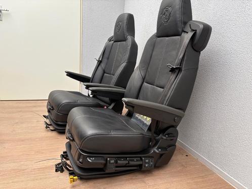 Set Scania Recaro stoelen leer, Auto-onderdelen, Vrachtwagen-onderdelen, Scania, Interieur en Bekleding, Gebruikt, Ophalen