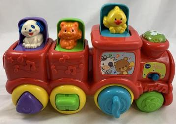 VTech dierentrein kiekeboe geluid baby speelgoed trein beschikbaar voor biedingen