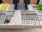Te koop 2 sets bestek +uitrekbare bestekbak, Huis en Inrichting, Ophalen of Verzenden, Zo goed als nieuw, Bestekset, Inox of Chroom