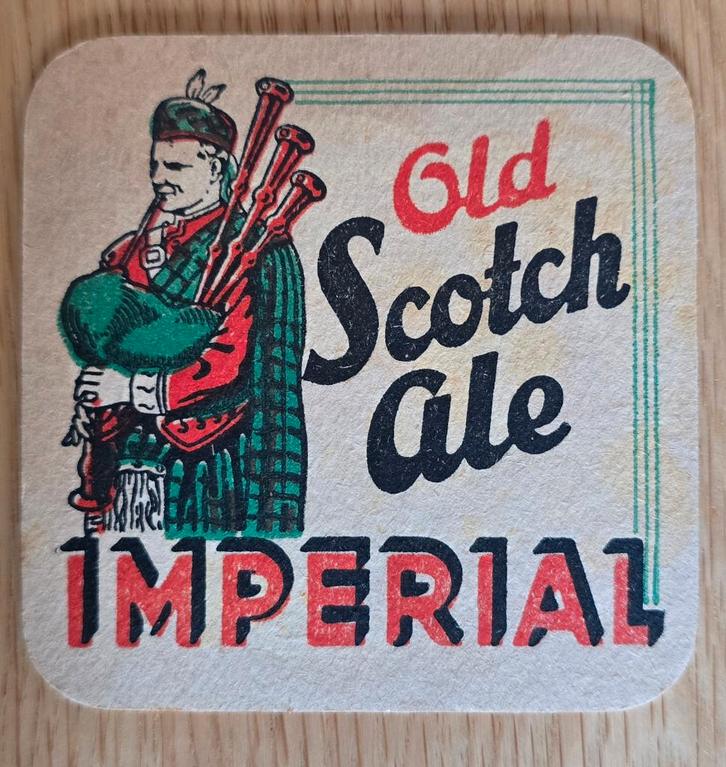 Scotch Ale Imperial Coaster Bierviltje Bierdeckel Coaster, Verzamelen, Biermerken, Gebruikt, Viltje(s), Verzenden