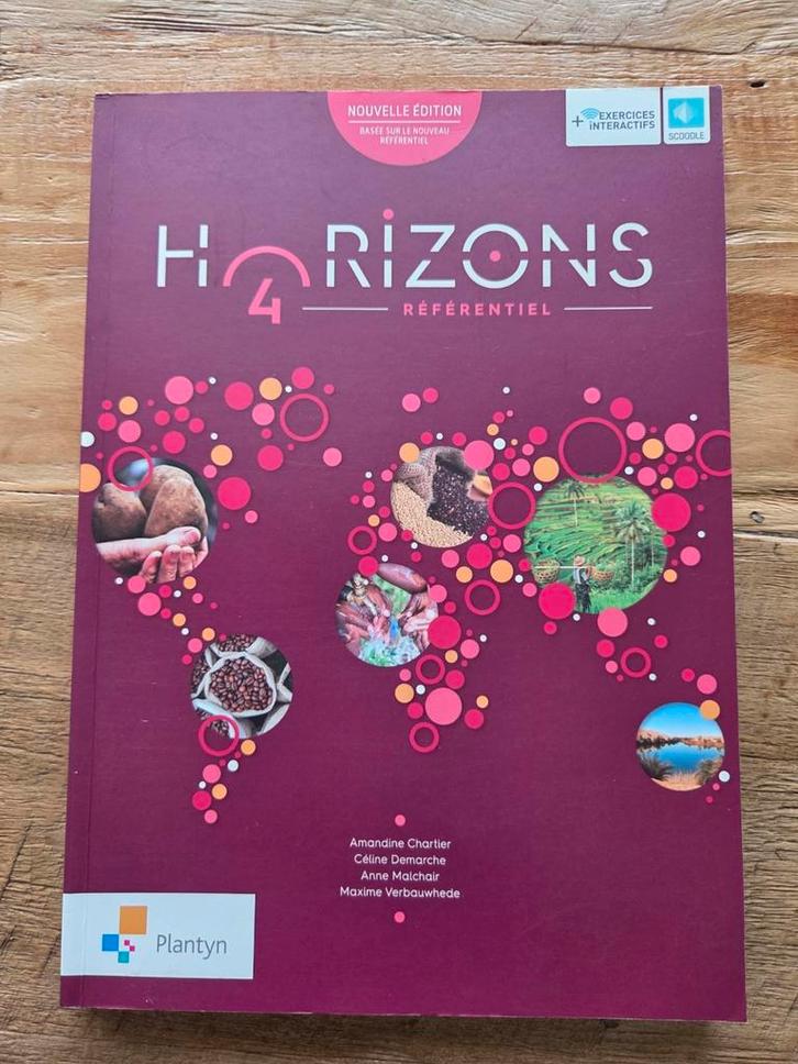 Horizons 4, référentiel, nlle édition, Plantyn, impeccable, Boeken, Schoolboeken, Zo goed als nieuw, Ophalen