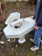 Stenen vintage lavabo/wastafel, Ophalen, Gebruikt, 100 tot 150 cm, 50 tot 100 cm