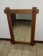 Rechthoekige spiegel met houten kader, Enlèvement, Utilisé, Rectangulaire