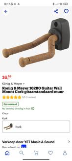 Gitaarhouder muur kurk guitar mount wall cork, Ophalen of Verzenden, Zo goed als nieuw