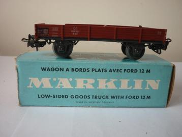 Train miniature - Wagon à bord plats - Märklin 4504 beschikbaar voor biedingen