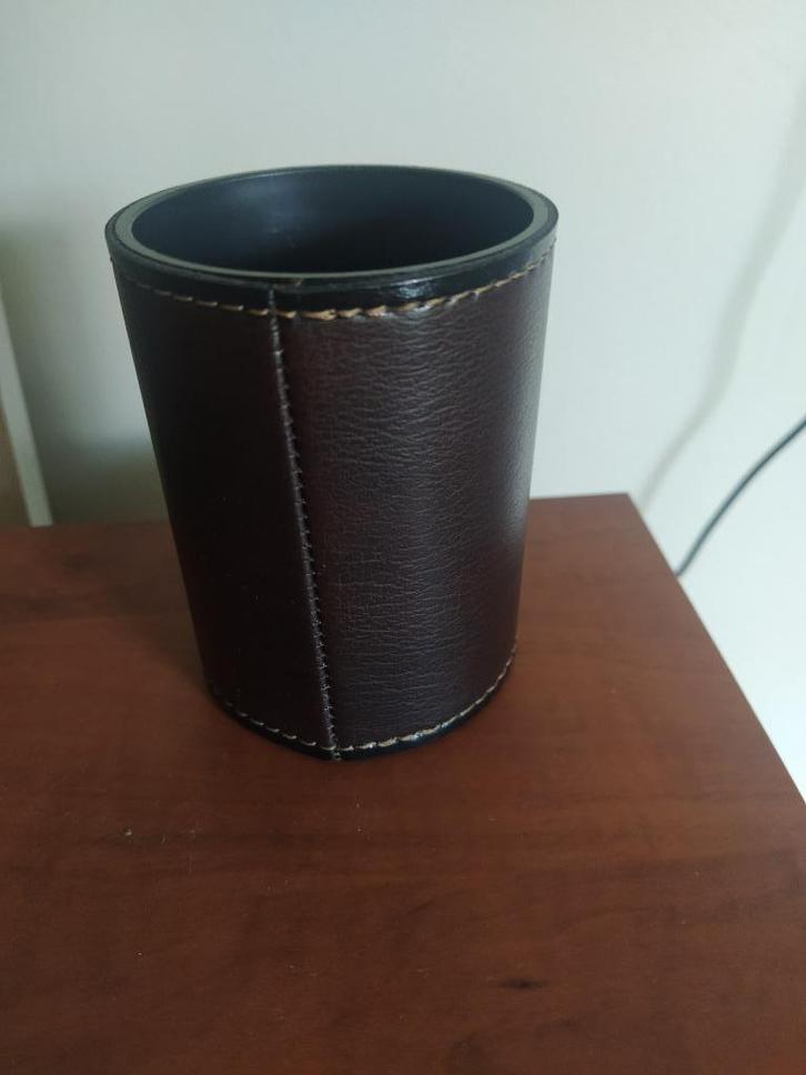 papiermand/prullenmand Läufer thema hond + pennenhouder, Diversen, Bureau-accessoires, Zo goed als nieuw, Ophalen of Verzenden