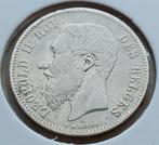 50 Cent 1868 Leopold II / Zeer zeldzaam, Postzegels en Munten, Munten | België, Zilver, Ophalen of Verzenden, Losse munt, Zilver