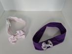 paarse of roze haarband, haarlint, haarrekker met strikje, Kinderen en Baby's, Ophalen of Verzenden, Zo goed als nieuw