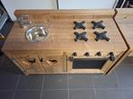 Stijgerhouten speelkeuken met apart bureau in mooie staat, Kinderen en Baby's, Speelgoed | Speelkeukens, Ophalen, Zo goed als nieuw