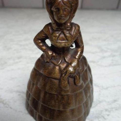 sonnette de table ancienne - femme en bronze, Antiek en Kunst, Antiek | Brons en Koper, Brons, Ophalen of Verzenden