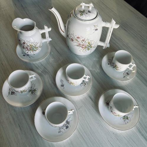 Service à café/ thé antique De Fuisseaux Baudour, Antiek en Kunst, Antiek | Servies compleet, Ophalen