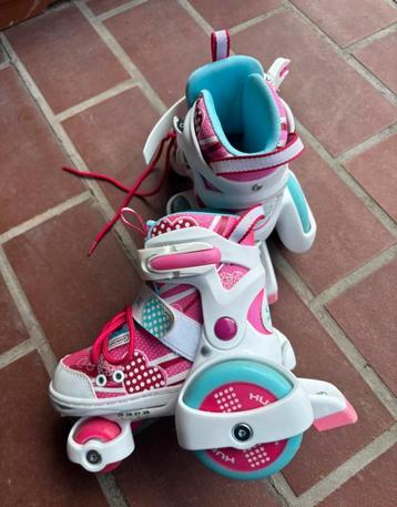 Rolschaatsen HUDORA maat 26-29, Enlèvement ou Envoi, Réglable, Utilisé, Enfants