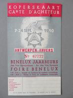 koperskaart Benelux jaarbeurs 1950 L'Einoise Oudenaarde, Envoi, Comme neuf, Autres types