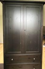 Ikea Hemnes kleerkast donkerbruin, Avec espace de penderie, Comme neuf, Autres essences de bois, 50 à 75 cm