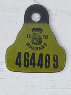 Oude emaille  taks plaat Brabant 1939 fiets, Ophalen of Verzenden