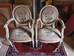 Koppel Louis XVI medaillonzetels, Antiek en Kunst, Antiek | Meubels | Stoelen en Sofa's, Ophalen