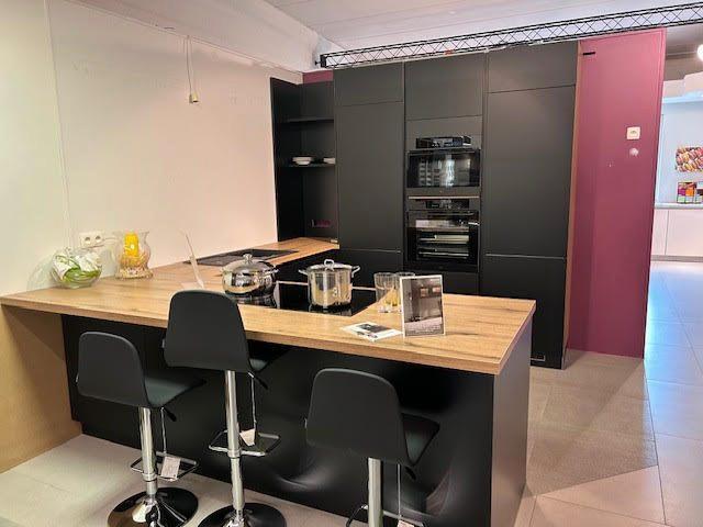 Cuisine équipée, Huis en Inrichting, Keuken | Complete keukens, Zo goed als nieuw, U-keuken, Zwart, Ophalen