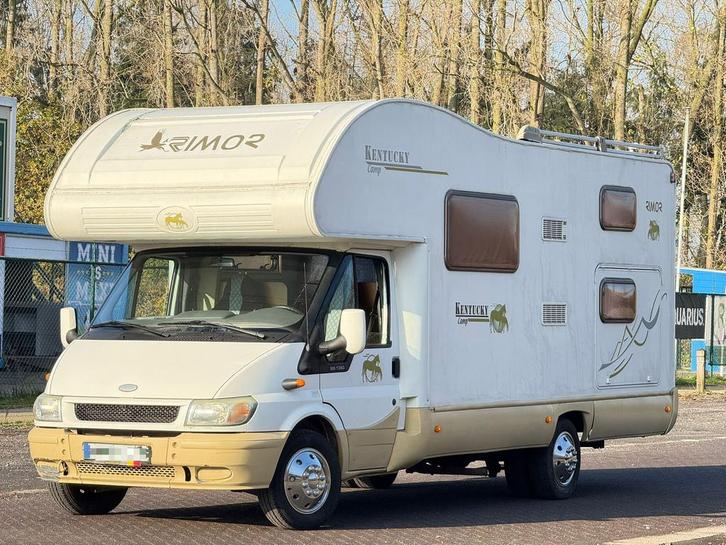 Ford Kentucky Rimor 2.4TDCi - 2004 - 86.000km - Airco, Caravans en Kamperen, Mobilhomes, Particulier, Ford, Ophalen