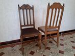 Eikenhouten stoelen eetkamer 8 stuks, Hout, Gebruikt, Bruin, Vijf, Zes of meer stoelen