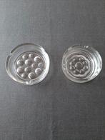 2 asbakken in glas, Ophalen of Verzenden, Zo goed als nieuw, Asbak