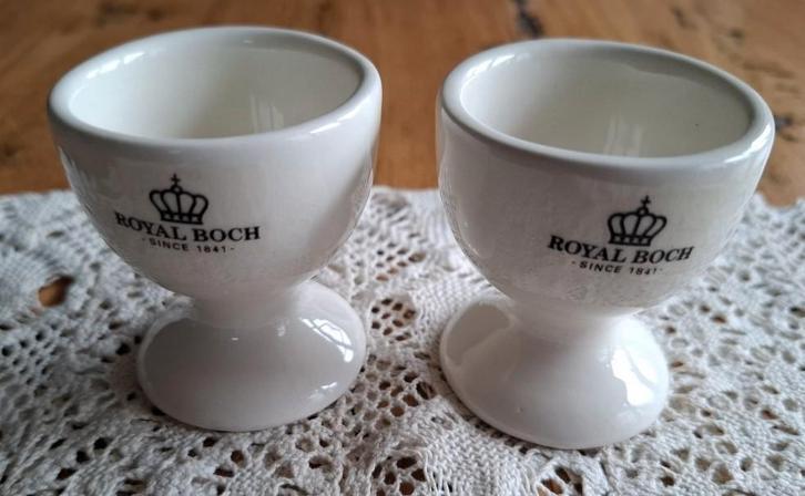 2 Royal Boch Kitchen eierdopjes, Maison & Meubles, Cuisine | Vaisselle, Comme neuf, Assiettes(s), Uni, Poterie, Enlèvement ou Envoi