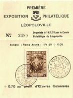 Souvenirlaken - Belgisch-Congo - Léopoldville, Verzenden, Overige landen, Gestempeld