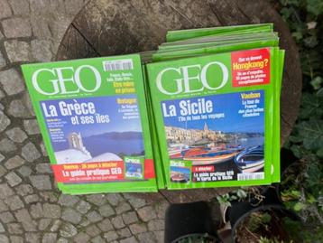 MAGAZINES GEO DES ANNEES 1996, 1997, 1998 EN 1999. beschikbaar voor biedingen