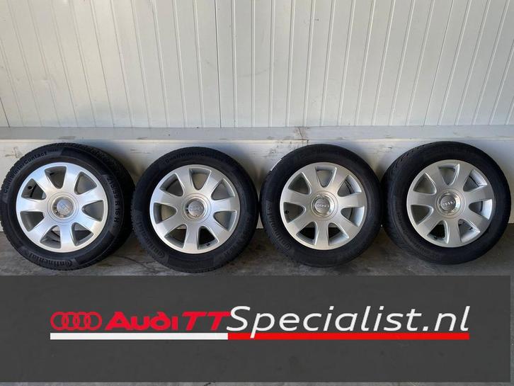 Winterbanden set op 16" velgen Audi ( A4 ), Auto-onderdelen, Banden en Velgen, Banden en Velgen, Winterbanden, 16 inch, 215 mm