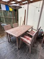 Teak tafel en stoelen, Enlèvement, Utilisé