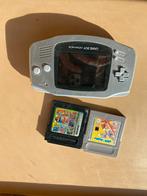 Game boy advance + 2 spelletjes, Games en Spelcomputers, Spelcomputers | Nintendo Game Boy, Ophalen, Gebruikt, Game Boy Advance
