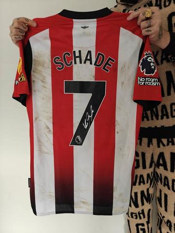 Brentford matchworn shirt Schade met certificaat beschikbaar voor biedingen
