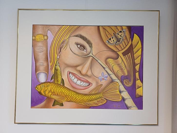 Schilderij Kunstschilder HUGO Vos -, Antiquités & Art, Art | Peinture | Classique, Enlèvement