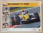 Poster ING Renault F1 Team Fernando Alonso & Nelson Piquet, Nieuw, Ophalen of Verzenden, Formule 1