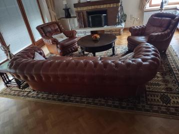 Chesterfield 3-zit  en 2  zetels model Roma beschikbaar voor biedingen