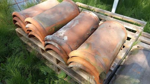 3 types nokpannen, Doe-het-zelf en Bouw, Dakpannen en Dakbedekking, Gebruikt, Dakpannen, Steen of Klei, Rood, Ophalen