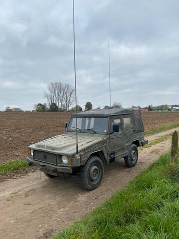 Ancienne armée belge Volkswagen iltis Bombardier 1987 disponible aux enchères