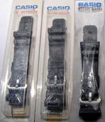 Bracelet CASIO silicone G-SCHOCK, 16/26 mm, NEUF, Ophalen of Verzenden, Nieuw, Zwart, Kunststof of Plastic
