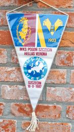 Mks Pogon Szcezin - Hellas Verona 1987 Europa cup fanion, Ophalen of Verzenden, Zo goed als nieuw