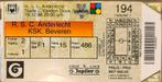 Ticket RSC Anderlecht Beveren, Verzamelen, Sportartikelen en Voetbal, Ophalen of Verzenden