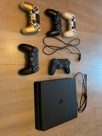 Ps4 slim met 5 controllers, Ophalen, Zo goed als nieuw, Slim