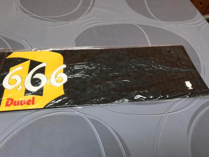 Tapis de comptoir en caoutchouc Duvel 6,66 %, 3 pour 39€, Collections, Marques de bière, Neuf, Autres types, Duvel, Enlèvement ou Envoi