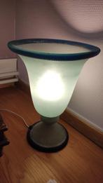 Magnifique lampe à poser en verre sablé, Comme neuf, Enlèvement, Moins de 50 cm, Verre