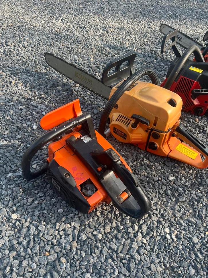 Kettingzagen voor reparatie / onderdelen – 2 stuks”, Doe-het-zelf en Bouw, Gereedschap | Zaagmachines, Zo goed als nieuw, Ophalen